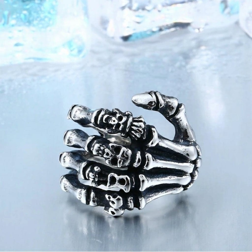 New collection hand skeleton ring